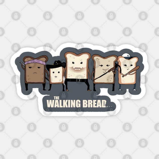 The Walking Bread Sticker by RioBurton